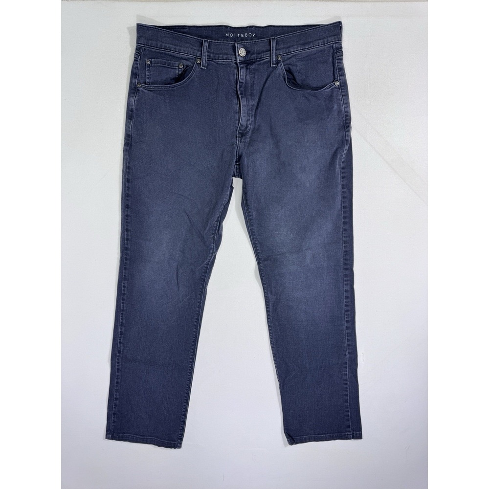 Mott and Bow Slim Straight Mercer Jeans Men's 36x32 (36x30) Stretch Blue